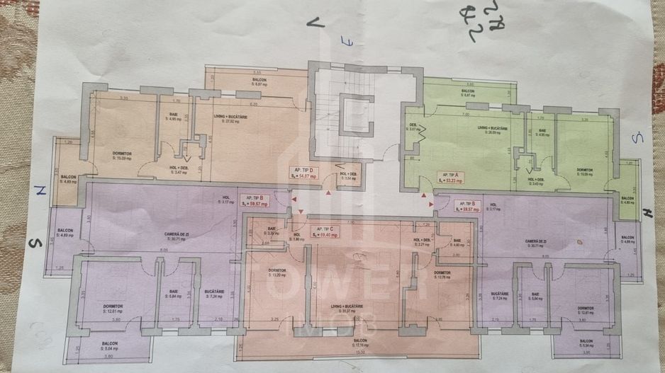 COMISION 0% | Apartament 3 camere de vânzare - Schiță 6