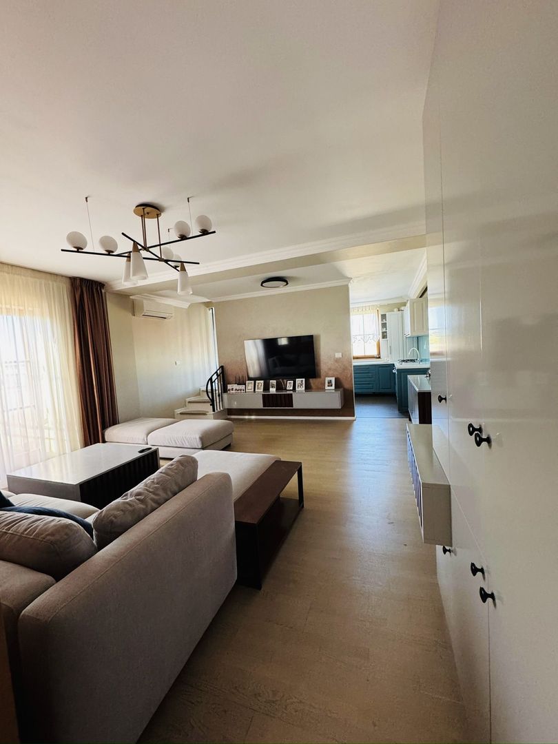 Giroc | 3 camere cu scara interioara |  117 mp | Mobilat-Utilat | 2 parcări - Poză 1