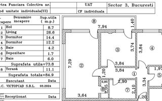 Apart 3 camere 85 mp Titan Grigorescu vizavi noul Kaufland Bloc  2023 - Poză 2