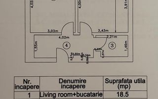 Apartament 2 camere zona Sebastian  (bloc nou) - Schiță 7