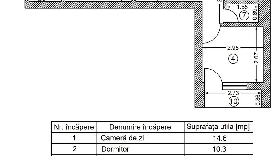 Apartament 4 camere necesita renovar, Chilia Veche, Drumul Taberei - Schiță 10