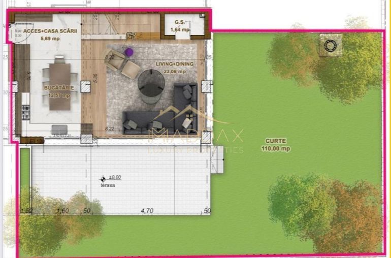 DUPLEX  3 Camere**TERASA+ CURTE**Bloc boutique***NOU// DOMENII - Poză 20