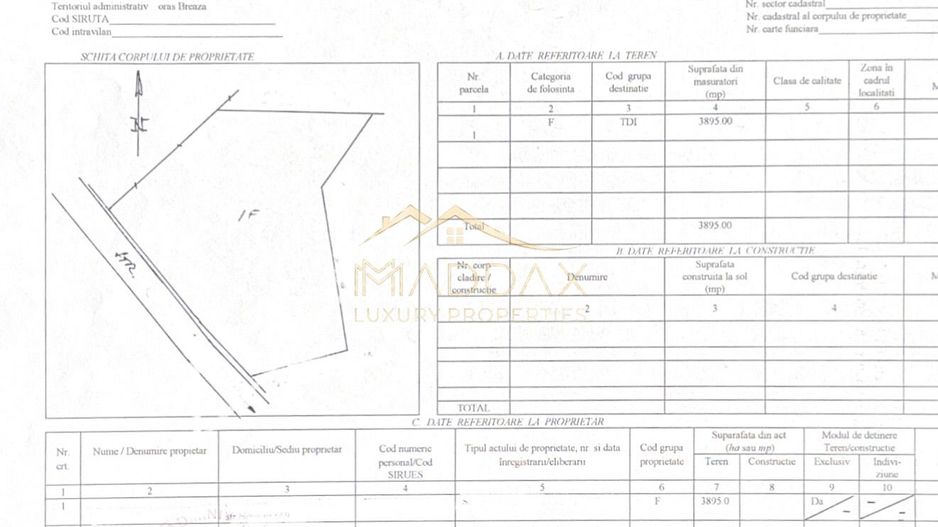 Teren *3895mp* - P+2 / Studiu Geo // Breaza - Prahova - Schiță 14