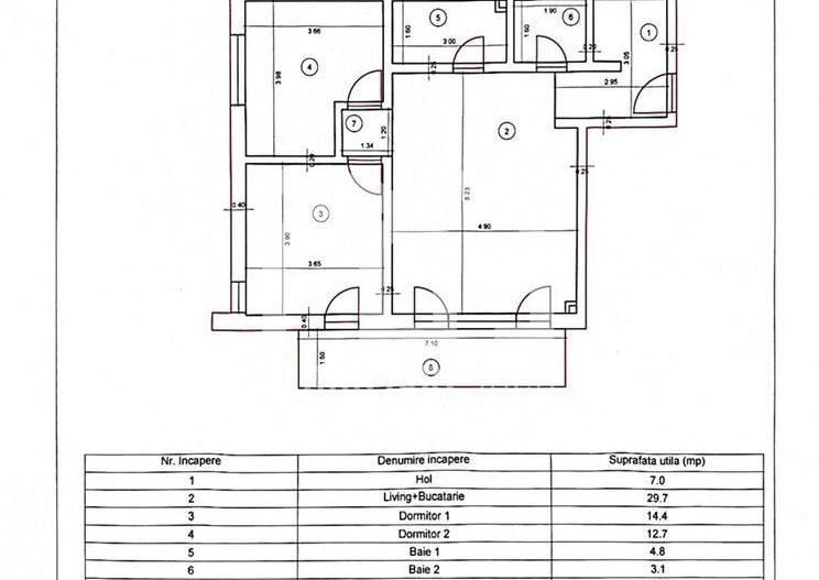 Apartament 3 camere, Bloc nou, Parcare inclusă, Jucu de Mijloc (AP.8) - Poză 14