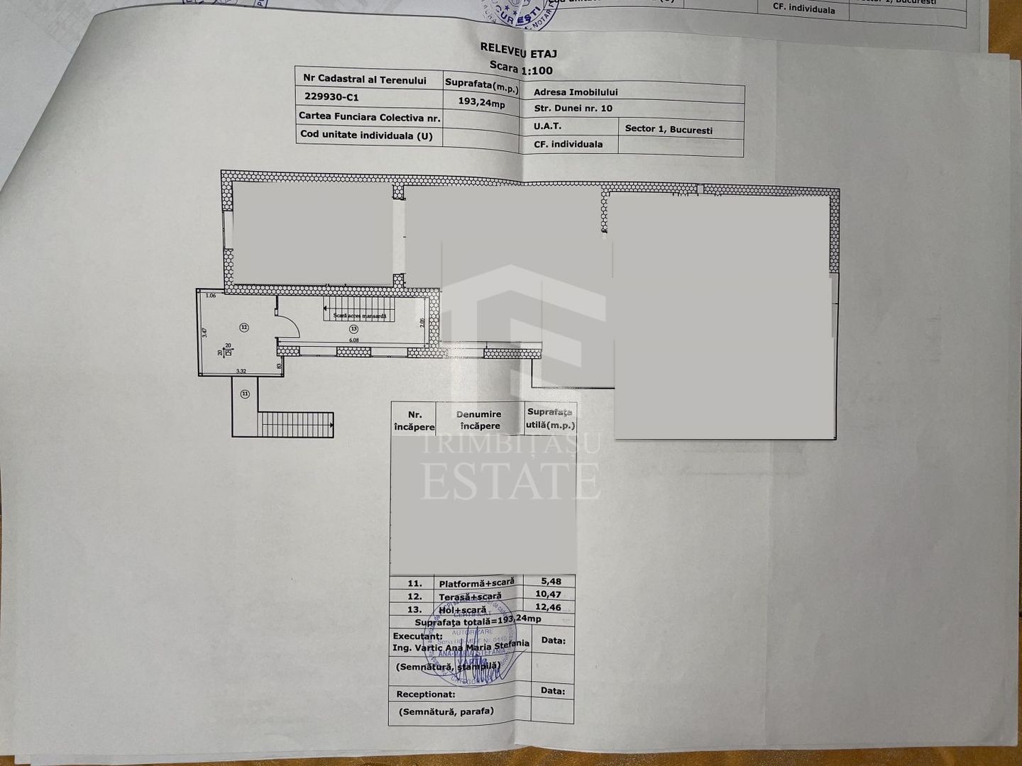 Bucurestii Noi - Chitila Ap 3  camere la curte, terasa, comision 0% - Schiță 19