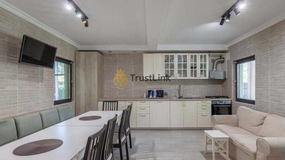 Casă premium teren 3.000 mp, livadă și zonă BBQ – Frumusani - Poză 19