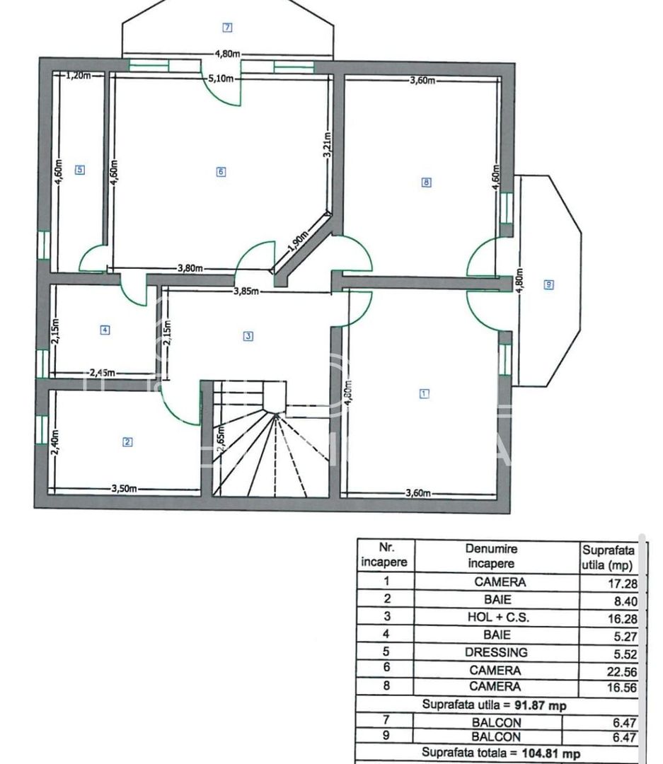 Vila Moderna cu 5 camere, garaj si 921 mp de curte, in Tocile - Poză 21