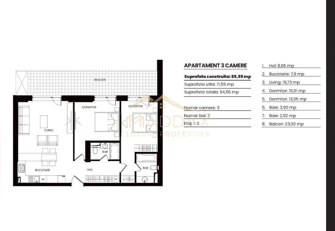 Apartament 3 camere_ Proiect NOU***Barbu Vacarescu/Floreasca-Pipera/Tei - Poză 13