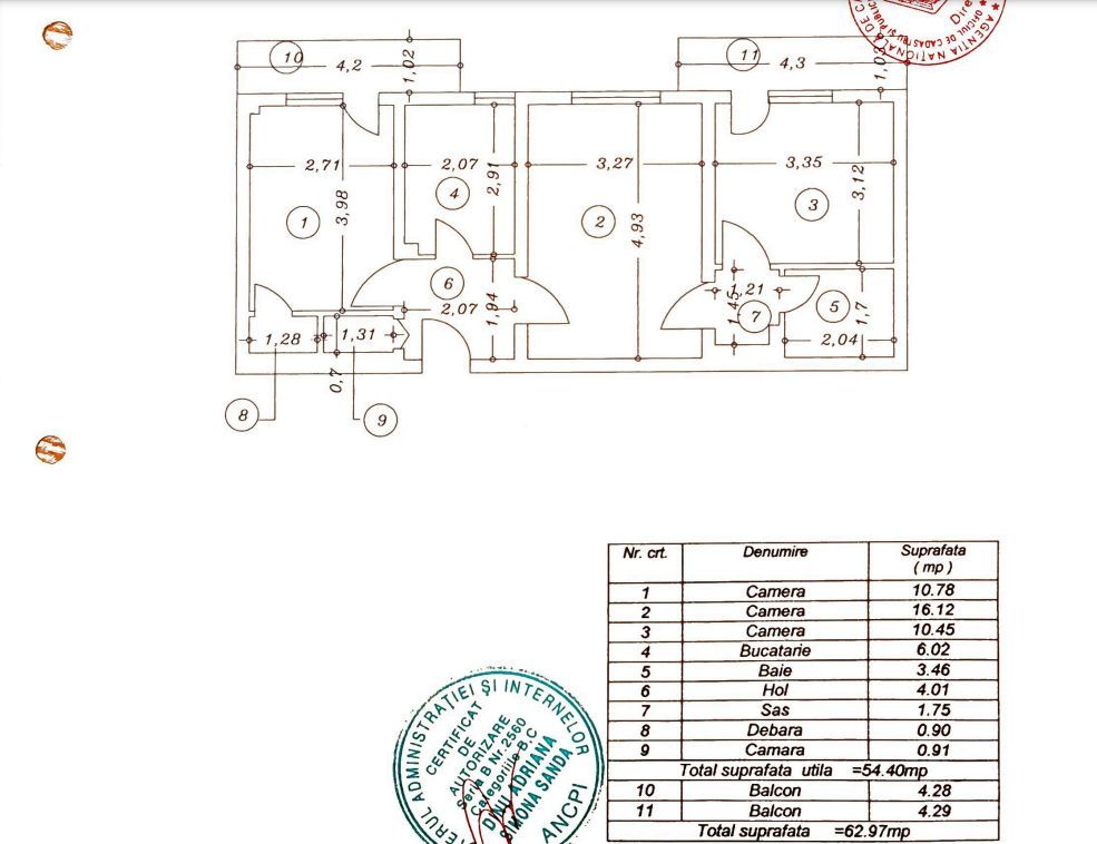 APARTAMENT 3 CAMERE DE LUX 1 MAI | METROU - Poză 7