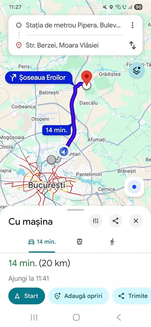 Teren intravilan 1.000 mp | Moara Vlăsiei | Strada Berzei - Poză 8