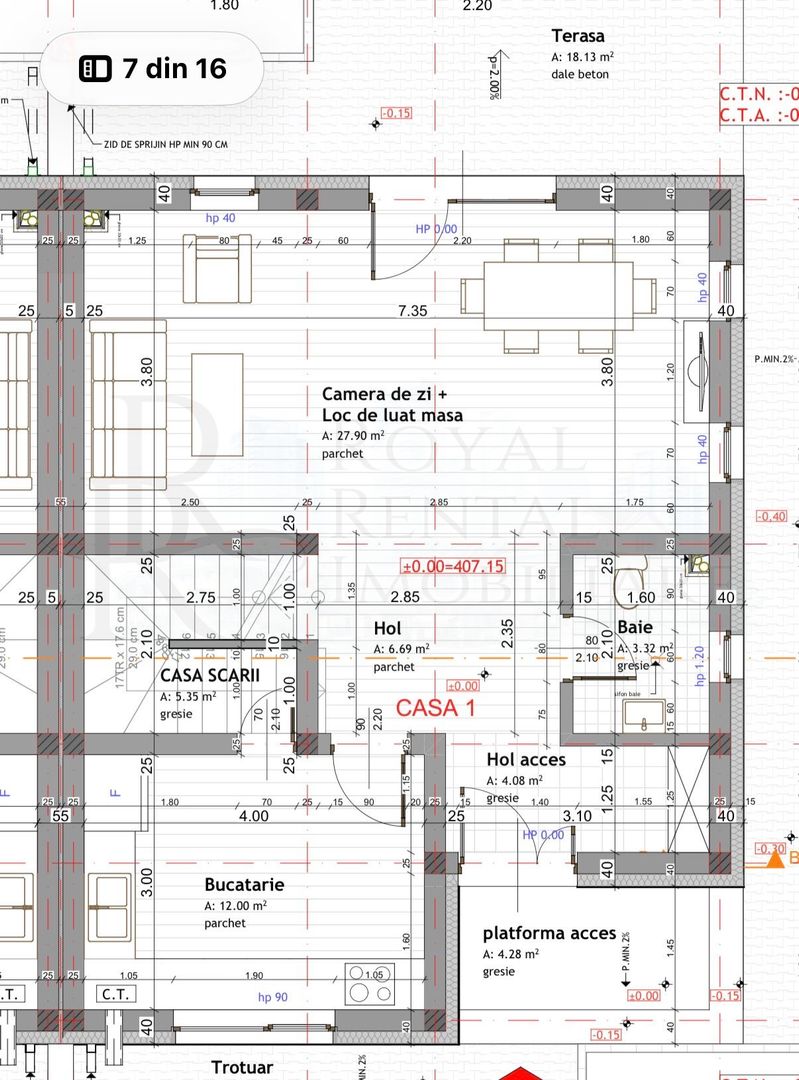 Duplex 4 camere, 120 mp utili, complex cu parc și râu, zona Polus-Poligon - Poză 4