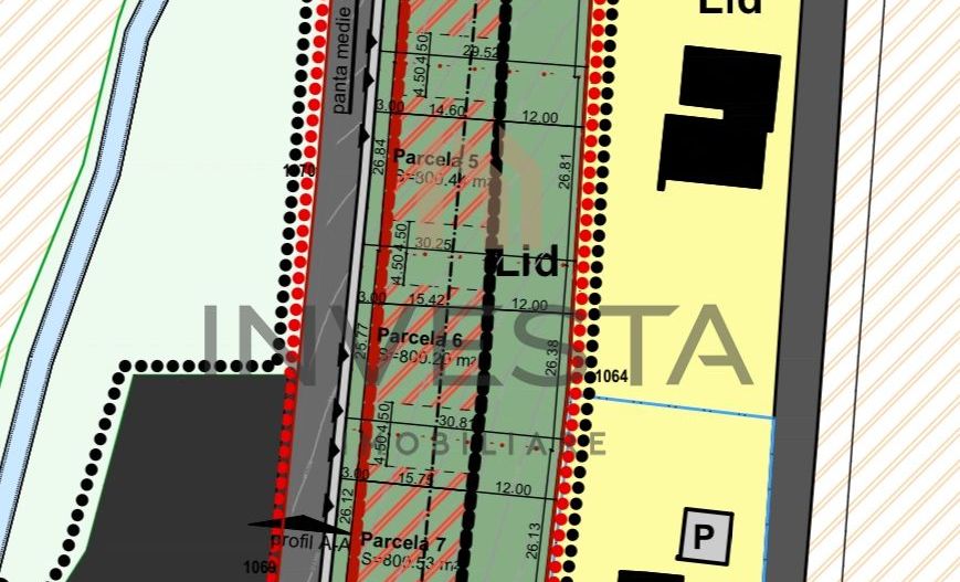 Teren cu PUZ aprobat!  800 mp cu front de 28! Pentru casa individuala! - Poză 2