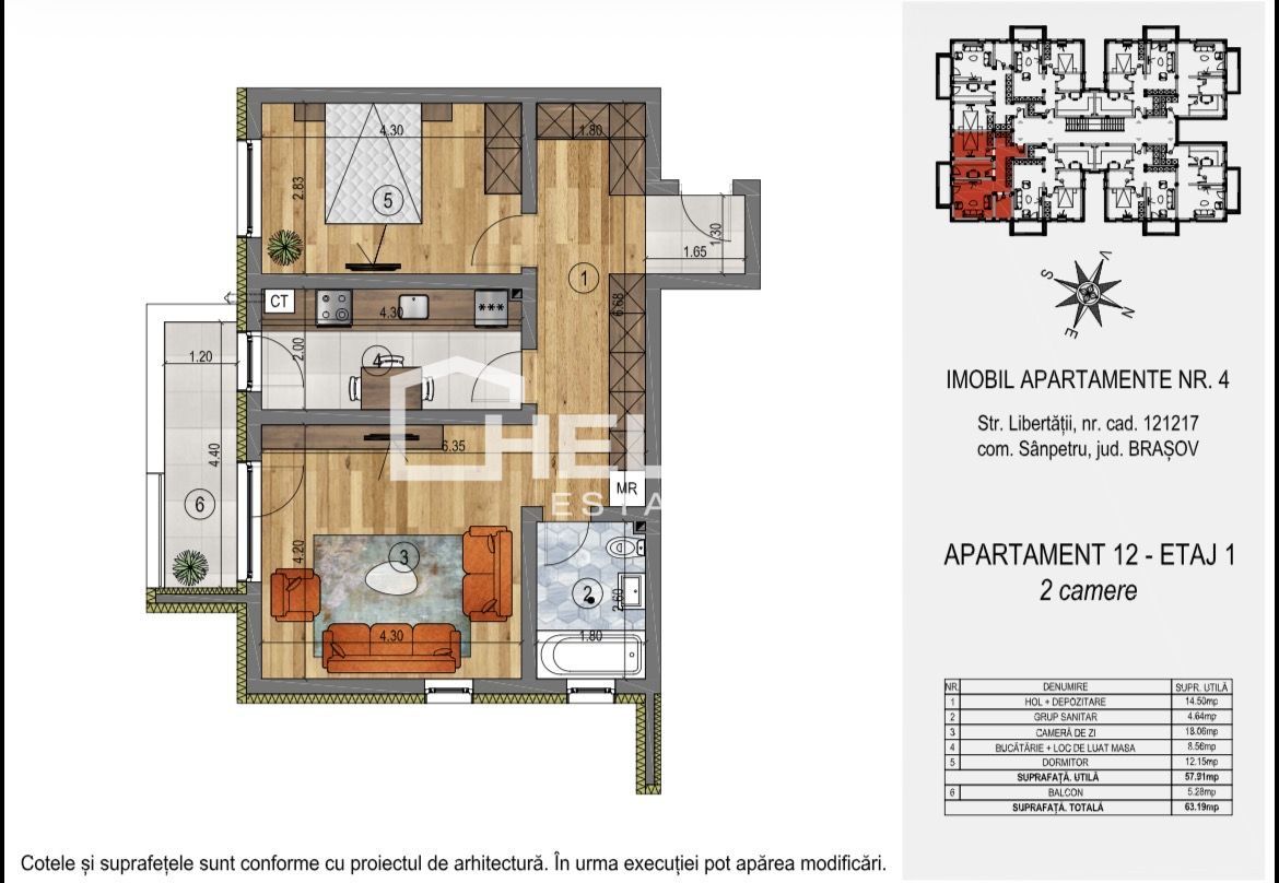 COMISION 0% / 2 Camere / Credit / Sânpetru - Poză 7