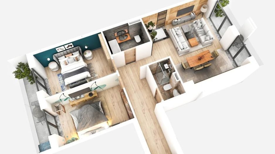 Apartament 3 camere, Dedeman, Sibiu - Schiță 6