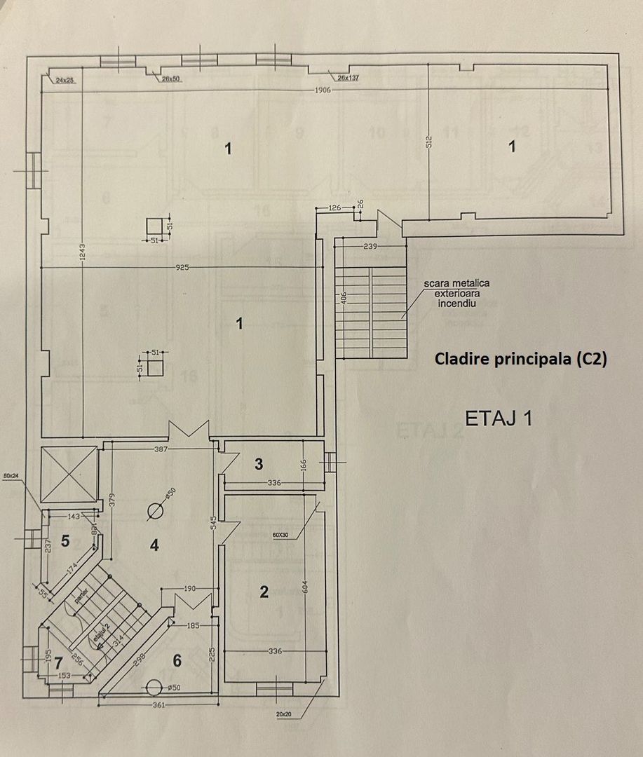 VATRA LUMINOASA -Agricultori | Cladire 1900mp din 2001 | Teren 1030mp - Schiță 5