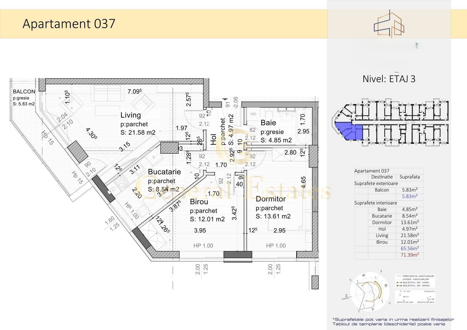 Apartament cu 3 camere, Tractoru, Brasov - Poză 20