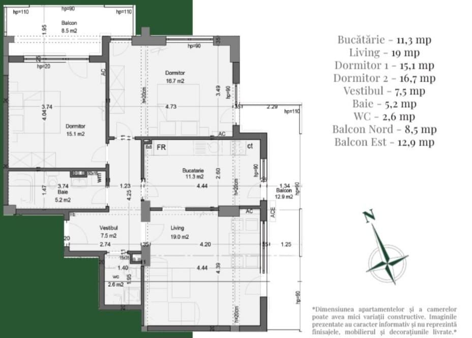 AP. 3CAM. DECOMANDAT,COMPLEX PREMIUM DE BLOCURI P+3 / PALLADY! - Poză 1