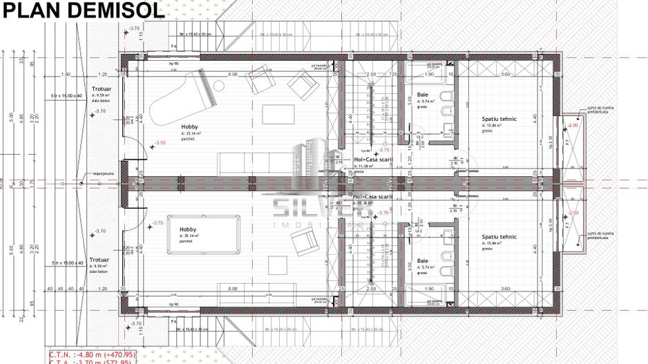 Casă tip duplex, impresionantă pe 4 Niveluri cu Panorama Deosebită - Poză 4