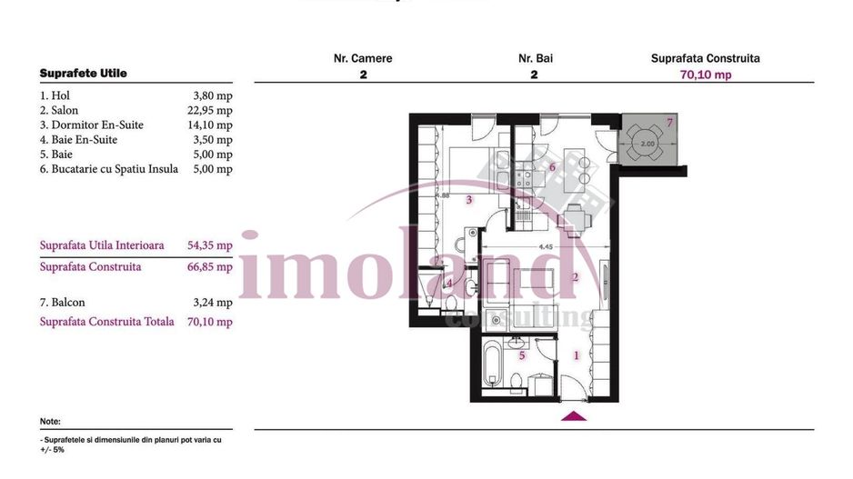 Apartament NOU - 2026 - 2 camere - vanzare - Pergola Nord-Pipera - Schiță 8