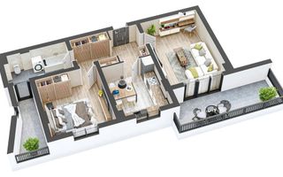 Apartament 2 camere I Nou I Terasa I Parcare I Hipodrom - Poză 3