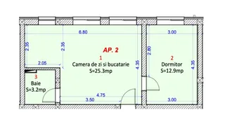 Apartament 2 camere - Selimbar Sibiu - Schiță 16