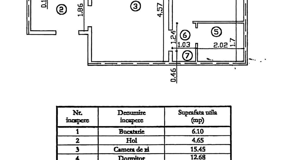 Apartament cu 2 camere, ETAJ 3, mobilat și utilat, VASLUI - zona NORD; - Poză 8
