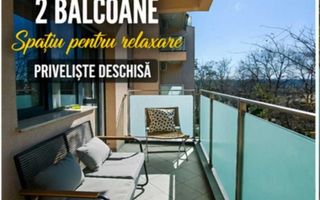 Apartament 2 camere, Bellevue Residence Copou, Iasi - 57 mp, mobilat, 2 balcoane - Poză 4