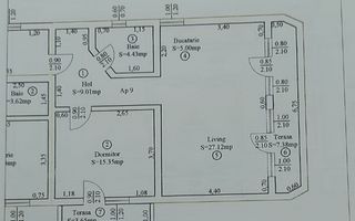 Apartament 2 camere, 61 mp, Turnisor Sibiu - Schiță 9