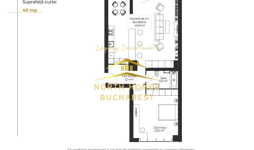 Apartament de 2 camere + curte proprie, 2022 - Zona Floreasca - Poză 14