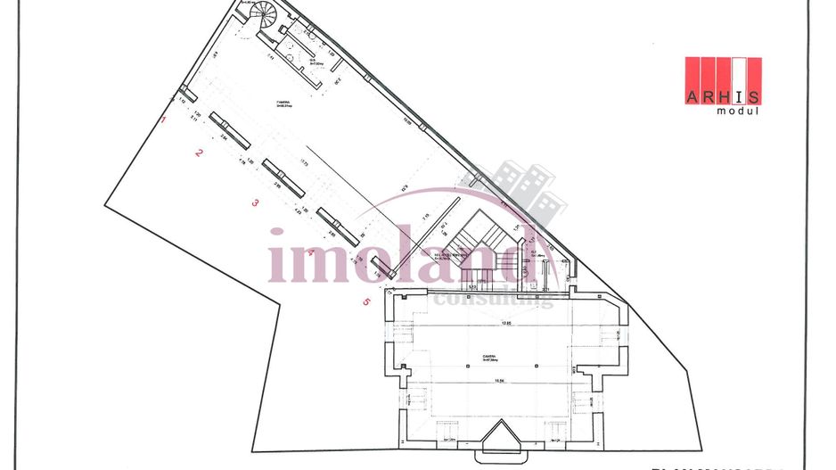 Vila impunatoare - 20 camere - birouri - Romana-Lahovari - Schiță 23