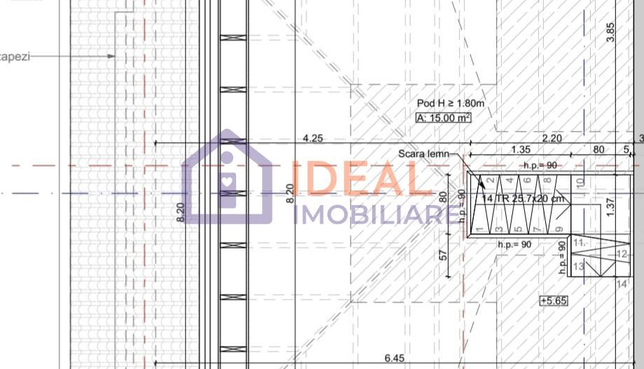 Duplex Modern cu 4 camere LA CHEIE, Zona Lidl, Cartierul Arhitectilor - Schiță 11