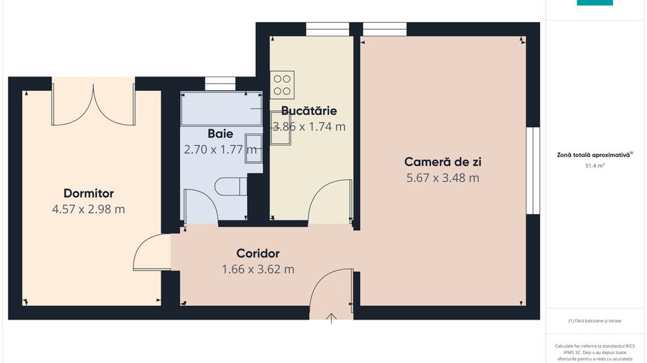 Apartament premium, prima închiriere, în Giroc - Poză 7