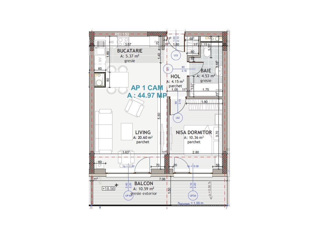 Apartament 2 camere I Ansamblul Eroilor I Floresti - Poză 10