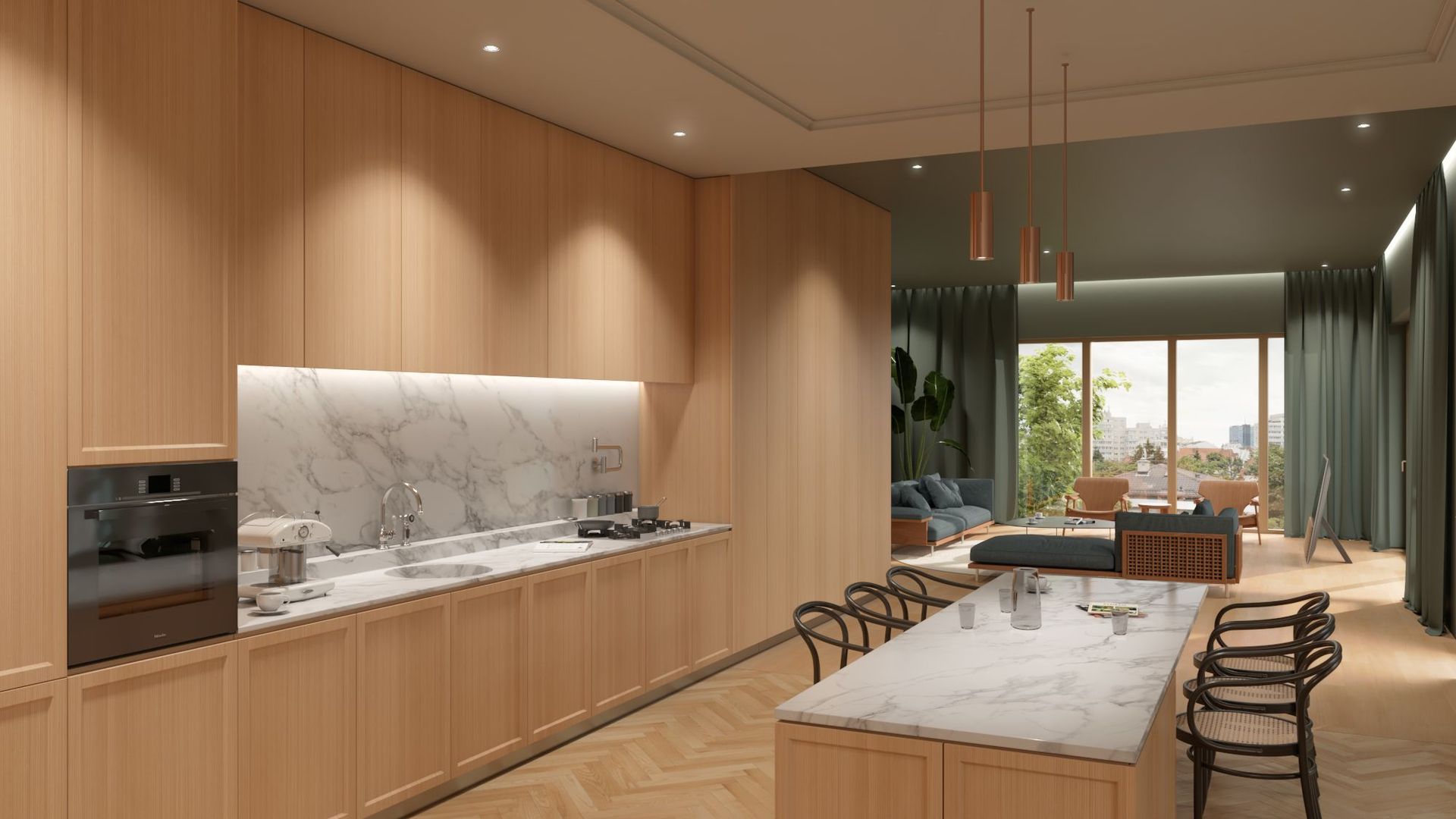 O reședință care nu cere atenție. O primește.  Penthouse – LONDRA 38 - Poză 1