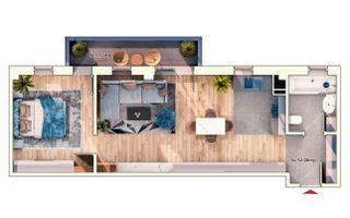 Apartament cu 2 camere/52mp/Imobil Premium/Cartier Marasti. - Poză 2