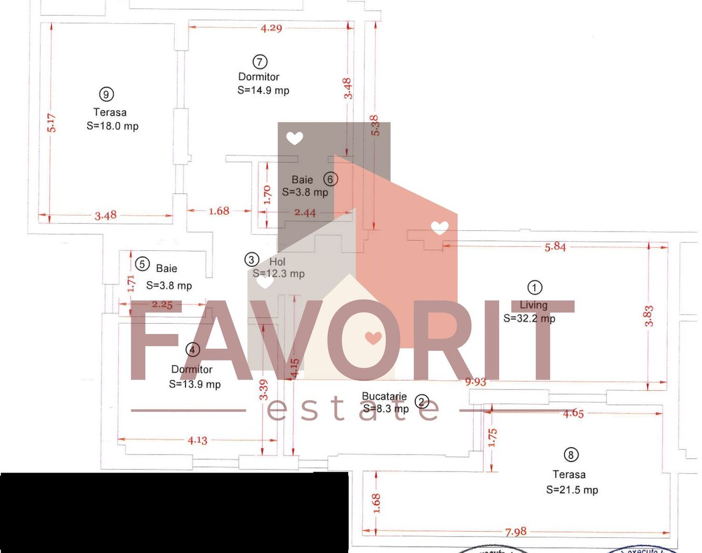 COMISION 0%. Penthouse cu 2 terase in bloc nou din zona Aradului - Poză 14