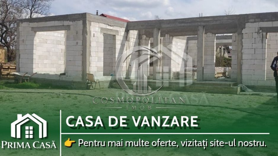 Casa in constructie si teren in Vernesti BZ SC=150mp teren=509mp d=20m - Poză 1
