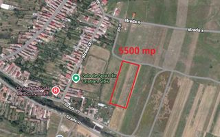 Teren intravilan 5500 mp pretabil case Cristian - Poză 1