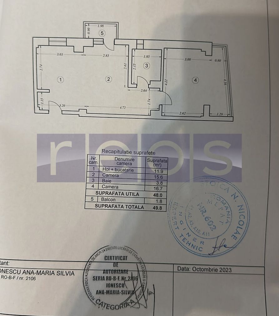 VANZARE APARTAMENT 2 CAMERE | 50 MP | ETAJ 2/5 | 2016 | SEBASTIAN - Poză 15
