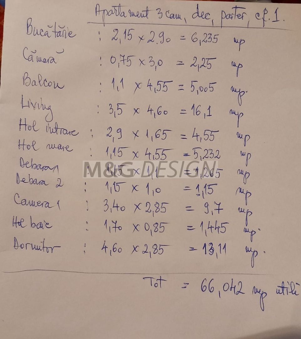 Apartament 3 camere Sagului parter cu balcon - Poză 3