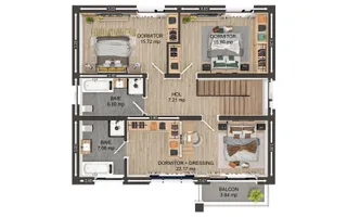 Vila de lux Selimbar proiect Beverly Hills by Casian's Residence - Schiță 11