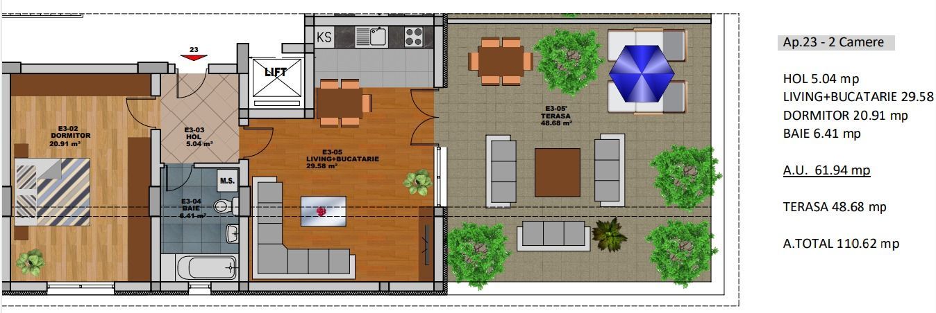 2cam.dec-util 62mp+terasa-48mp/15min-metrou D.Leonida - Poză 2