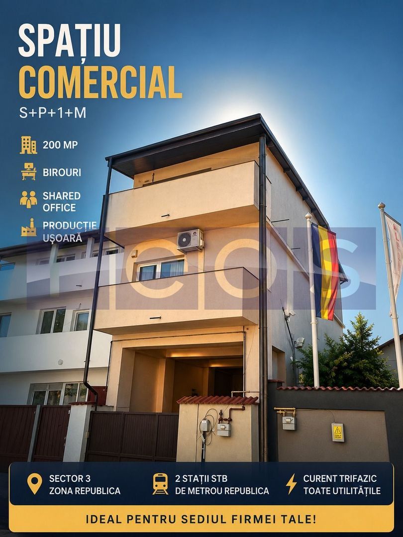 INCHIRIERE CLADIRE BIROURI | 5 CAMERE | ZONA REPUBLICA - Poză 1