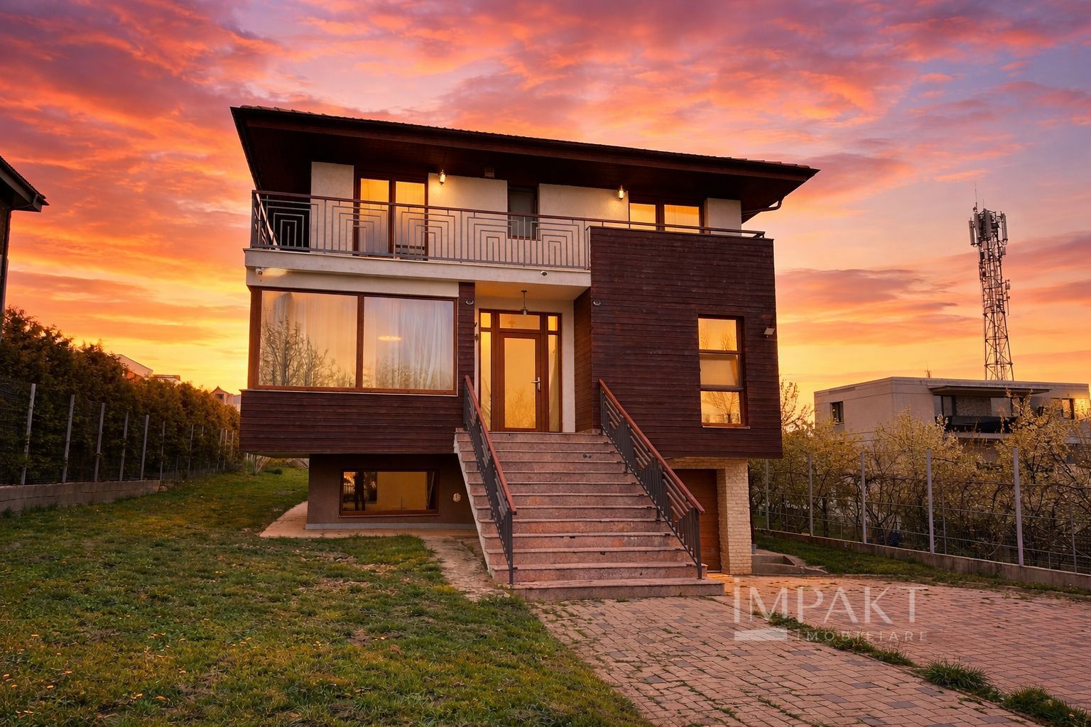 Vilă modernă 230 mp, teren generos 1000 mp, garaj, Iris - Poză 1