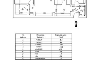 LACUL TEI - Teiul Doamnei | 3 Camere Renovat + Boiler - Schiță 16