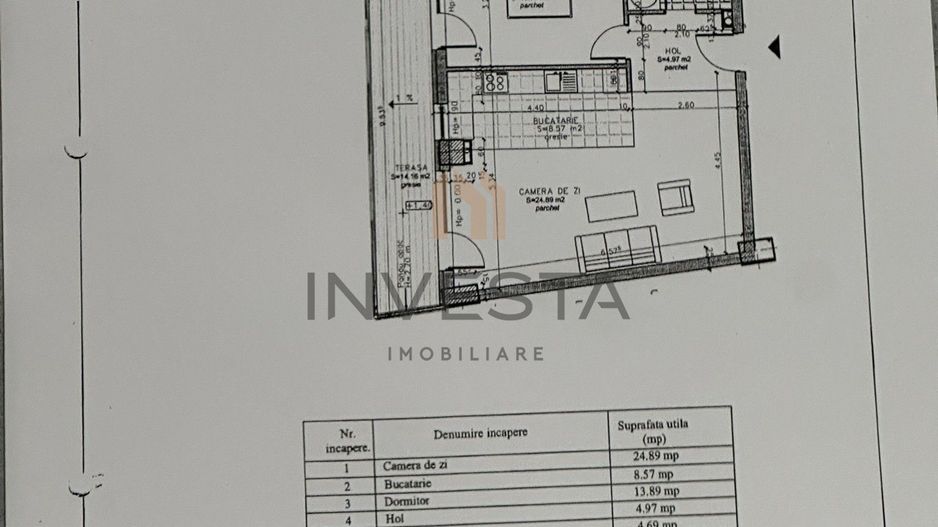 Apartament recompartimentat in 3 camere Buna Ziua! - Schiță 9