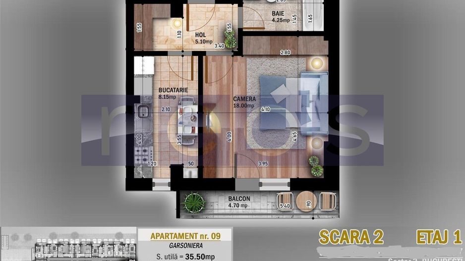 VANZARE GARSONIERA 40MP TITAN PALLADY - Poză 5