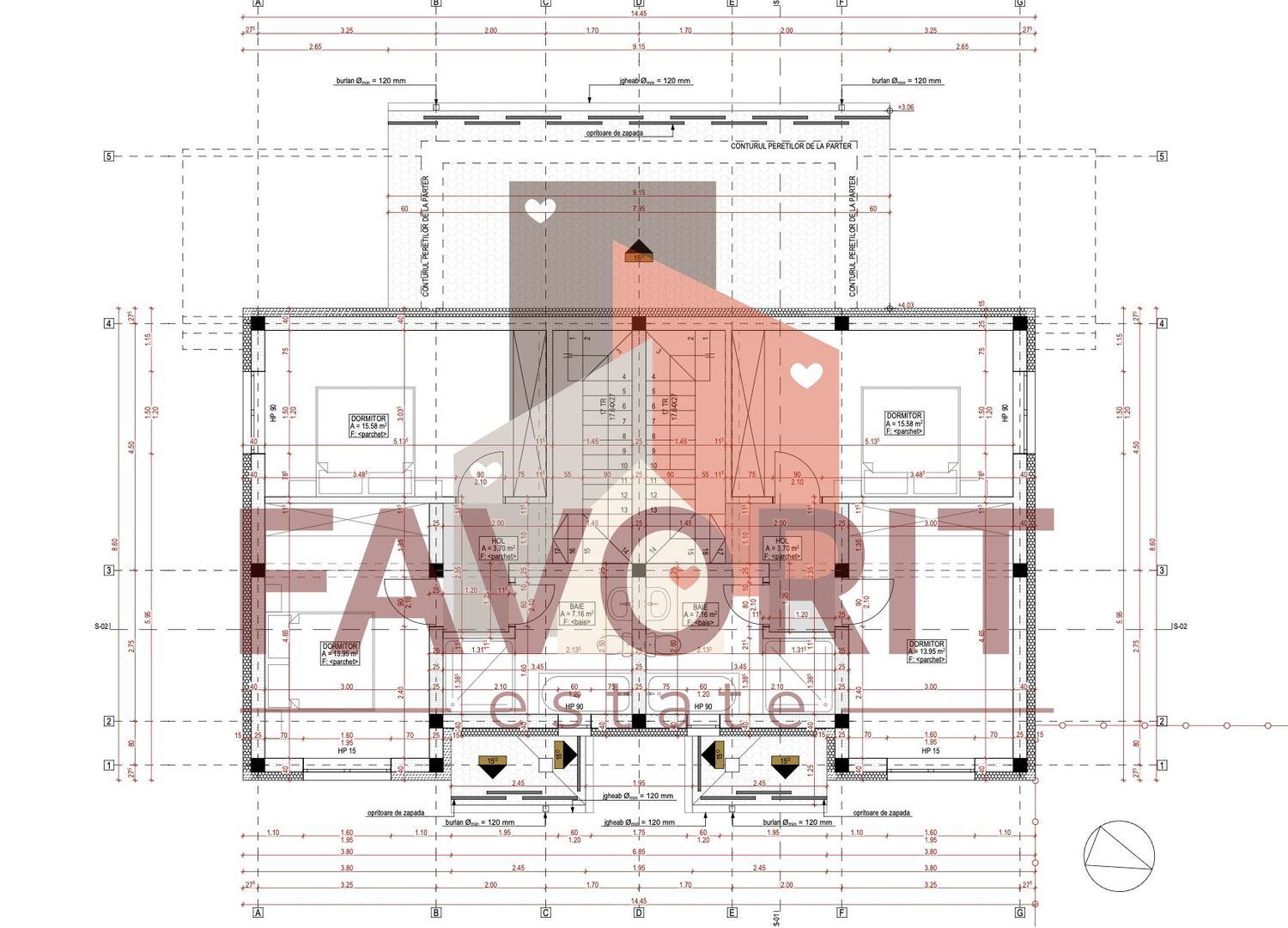 Comision 0% | Duplex in Mosnita | strada privata | Toate utilitatile | La asfalt - Schiță 8