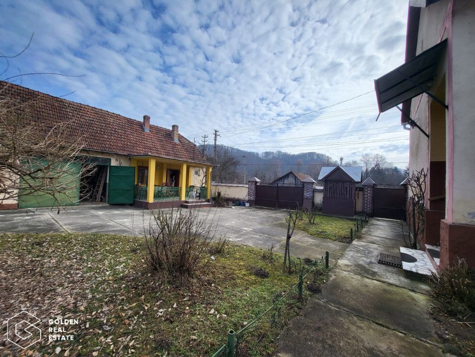 Casa cu doua corpuri de cladire si anexe, teren 1350 mp, Savarsin - Poză 3