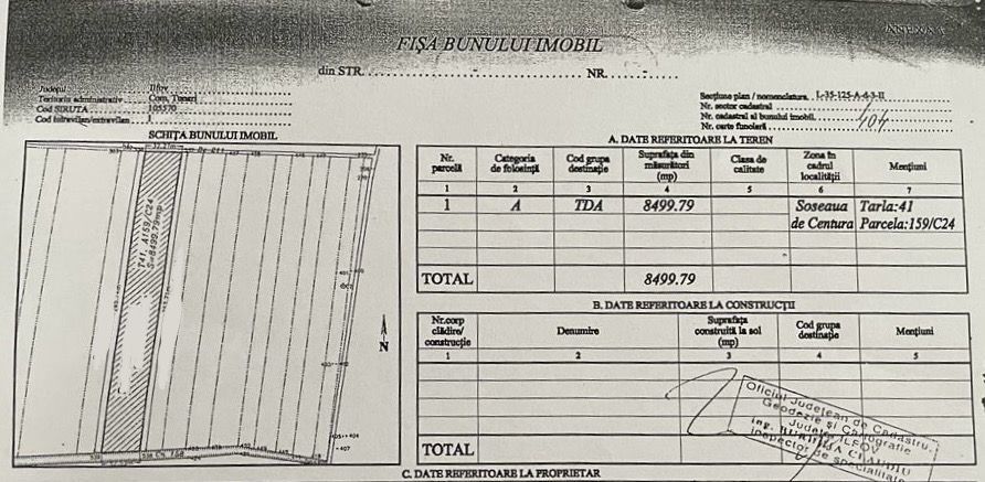 Teren investitie Tunari - Poză 3